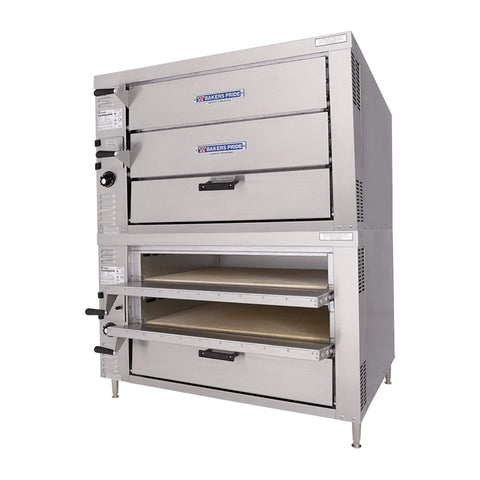 Bakers Pride GP62-HP HearthBake Series Countertop Gas Quad Deck Pizza Oven, 120,000 BTU