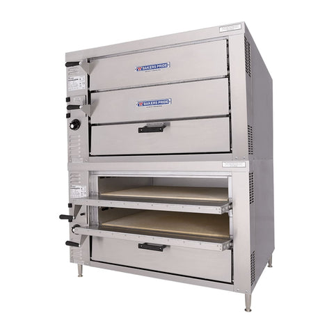 Bakers Pride GP62-HP HearthBake Series Countertop Gas Quad Deck Pizza Oven, 120,000 BTU