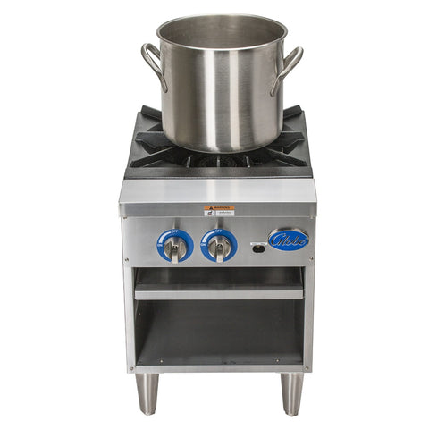 Globe GSP18G 1-Burner Gas Stock Pot Range, 100,000 BTU
