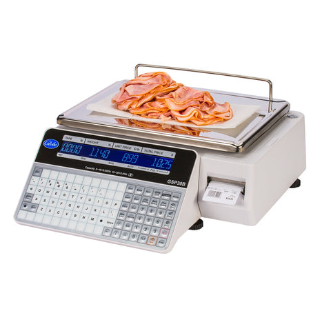 Globe GSP30B Label Printing Scale - Legal for Trade, 30 lb Capacity