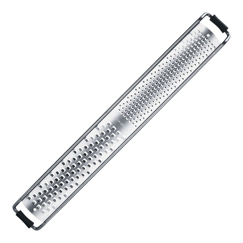 Winco GT-345 Half Zester/Half Fine Blade Grater with Soft Grip Handle and Anti-Slip Feet