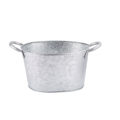 TableCraft Products GT159 Galvanized Collection Oval Beverage Tub, 1-3/4 Gal