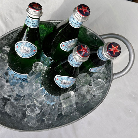 TableCraft Products GT159 Galvanized Collection Oval Beverage Tub, 1-3/4 Gal