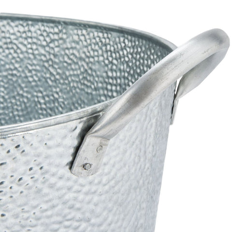 TableCraft GT2313 Galvanized Steel Oval Beverage Tub - 23" x 13" x 7-1/2"