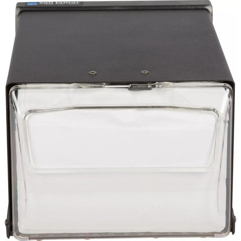 San Jamar H3001CLBK Classic Countertop Fullfold Napkin Dispenser, 300-Napkin Capacity, Clear/Black