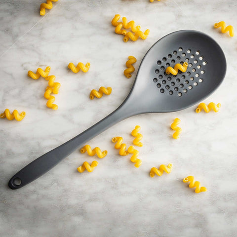 Tablecraft Products H3903GY Gray Silicone Perforated Spoon