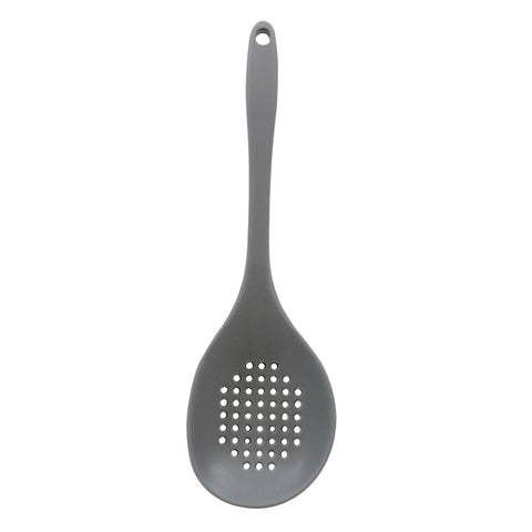 Tablecraft Products H3903GY Gray Silicone Perforated Spoon
