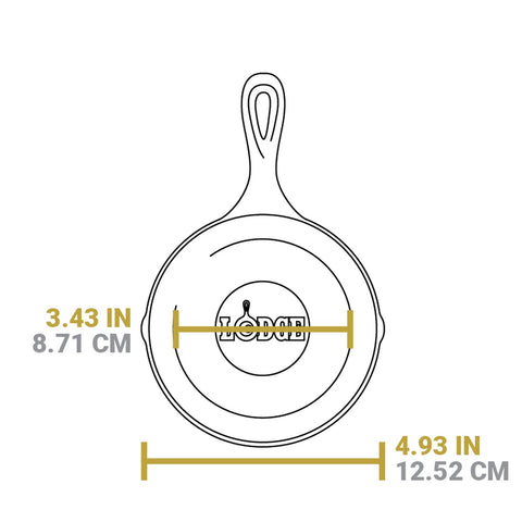 Lodge Manufacturing H3SK Heat-Treated 6.5" Cast Iron Skillet