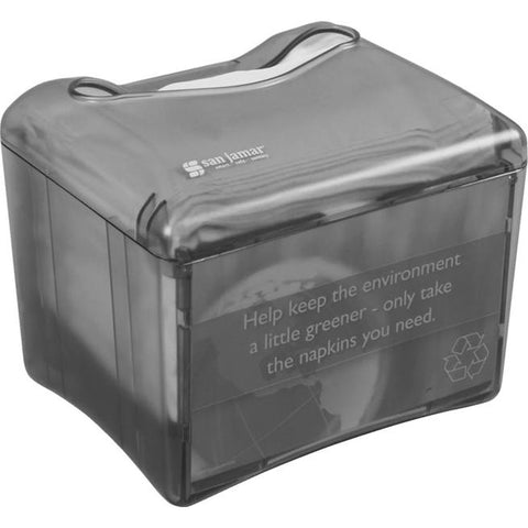 San Jamar H4005TBK Venue Tabletop Napkin Dispenser, Fullfold, 200 Napkins, Black