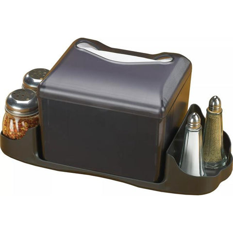 San Jamar H4005TBK Venue Tabletop Napkin Dispenser, Fullfold, 200 Napkins, Black
