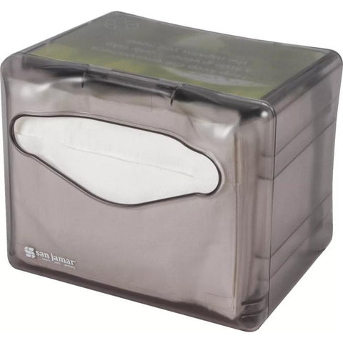 San Jamar H4005TBK Venue Tabletop Napkin Dispenser, Fullfold, 200 Napkins, Black