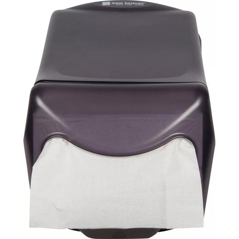 San Jamar H5003TBK Venue Countertop Interfold Napkin Dispenser, 550-Napkin Capacity, Black