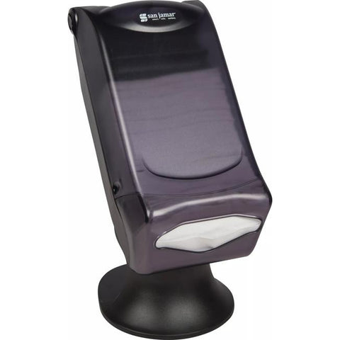 San Jamar H5005STBK Venue Napkin Dispenser with Stand, Fullfold Control Face, 450 Napkin Capacity, Black Pearl