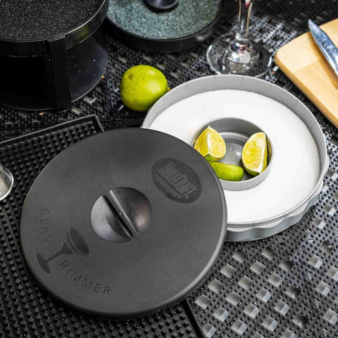 TableCraft H634 2-Piece Glass Rimmer, Polypropylene with TPE Lid