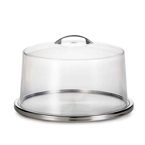 TableCraft H820P422 Low Profile Cake Plate and Dome Cover Set