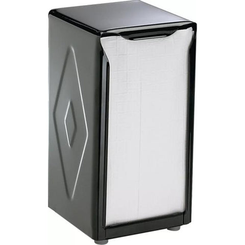 CFS Brands H900BK Classic Tabletop Tallfold Napkin Dispenser, Black