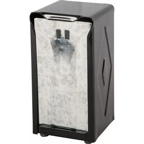 CFS Brands H900BK Classic Tabletop Tallfold Napkin Dispenser, Black