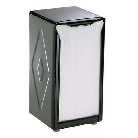 CFS Brands H900BK Classic Tabletop Tallfold Napkin Dispenser, Black
