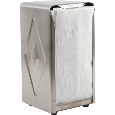 CFS Brands H900X Classic Tabletop Tallfold Napkin Dispenser, Stainless Steel, 150 Napkin Capacity