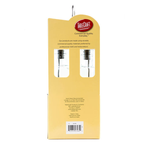 Tablecraft Products H918N Gemelli Collection 8.5 oz Chrome Cruet Set