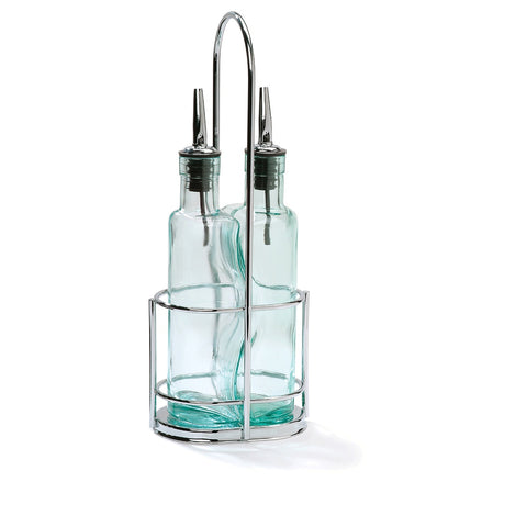 Tablecraft Products H918N Gemelli Collection 8.5 oz Chrome Cruet Set