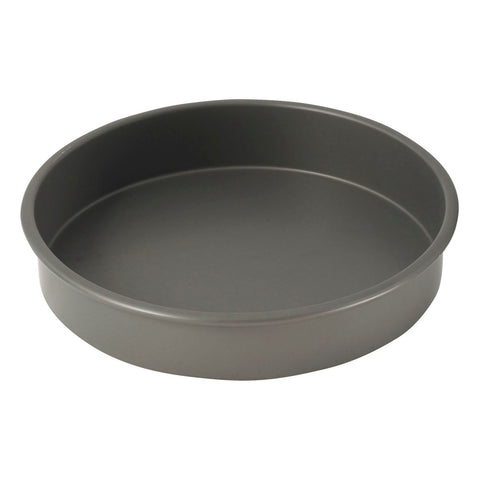 Winco HAC-102 Round Anodized Aluminum Cake Pan, 10" Dia x 2"H