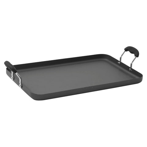 Winco HAG-2012 Deluxe Hard Anodized Aluminum Griddle with Silicone Raised Handles