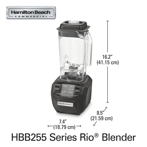 Hamilton Beach HBB255 Rio 48 oz Countertop Drink Blender, 120V