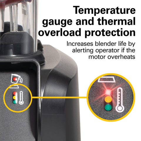 Hamilton Beach HBH650R Tempest High-Performance Countertop Drink Blender, 64 oz
