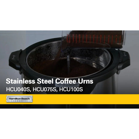 Hamilton Beach Commercial HCU040S 40-Cup Stainless Steel Coffee Urn