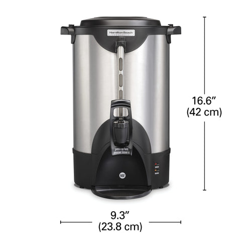 Hamilton Beach Commercial HCU040S 40-Cup Stainless Steel Coffee Urn