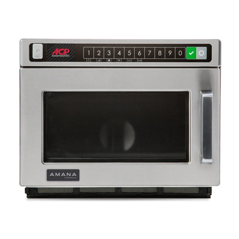 Amana HDC12A2 Commercial Countertop Microwave Oven, 1200W, 0.6 cu ft, 120V