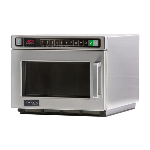 Amana HDC12A2 Commercial Countertop Microwave Oven, 1200W, 0.6 cu ft, 120V