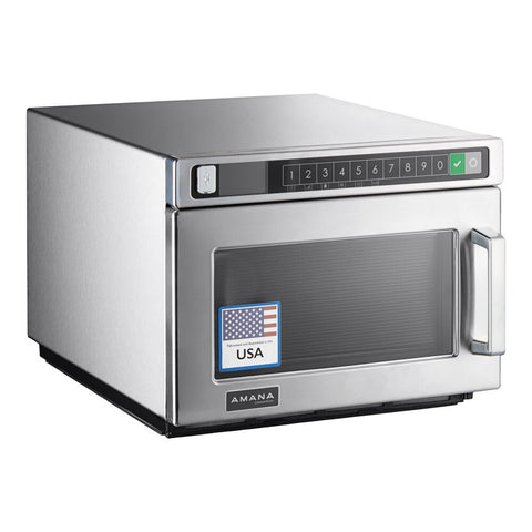 Amana Commercial (ACP) HDC212 Heavy-Duty Countertop Commercial Microwave, 0.6 cu ft, 2100W, 208/240V