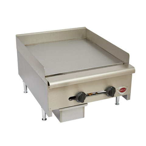 Wells HDG-2430G Heavy-Duty 24 in Countertop Gas Griddle, 3/4 in Plate, 60,000 BTU