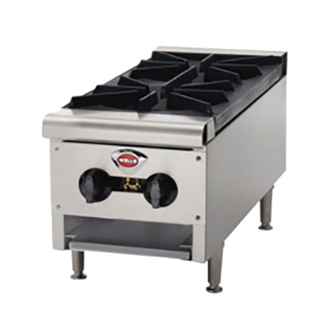 Wells HDHP-1230G Heavy-Duty 2-Burner Gas Countertop Hot Plate