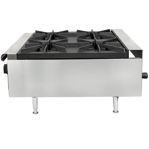 Wells HDHP-2430G 4-Burner Countertop Gas Hot Plate