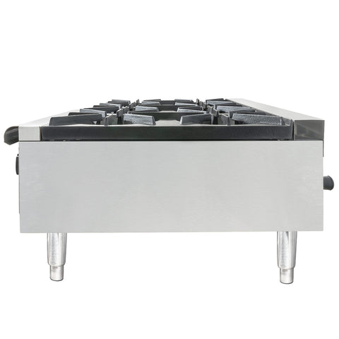 Wells HDHP-3630G 6-Burner Countertop Gas Hot Plate, 159,000 BTU