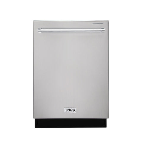 Thor Kitchen HDW2401SS 24 in Built-In Top Control Smart Dishwasher, Stainless Steel