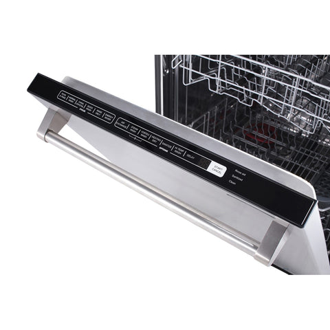 Thor Kitchen HDW2401SS 24 in Built-In Top Control Smart Dishwasher, Stainless Steel