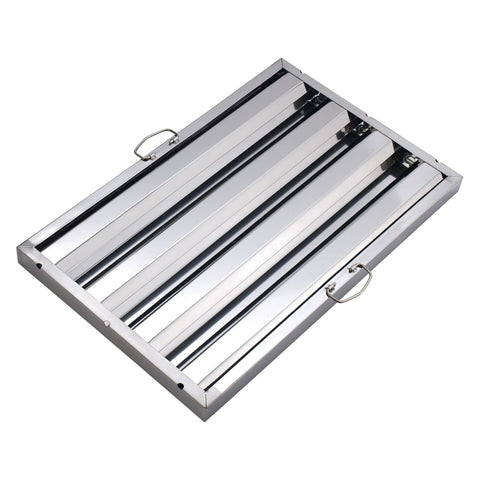 Winco HFS-1625 Stainless Steel Hood Baffle Filter, 16"W x 25"L