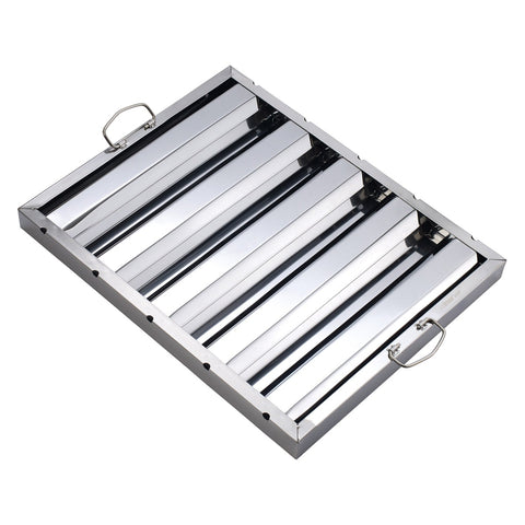 Winco HFS-2016 Stainless Steel Hood Baffle Filter, 20" x 16"