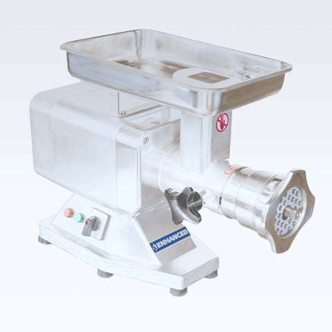 Enhanced Slicers HM-22A Enhanced - #22 Hub Commercial Meat Grinder with 2 Knives and 3 Plates