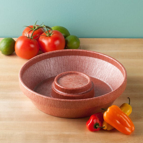 HS Inc. HS1002-PK 10" Paprika Polypropylene Chip Server