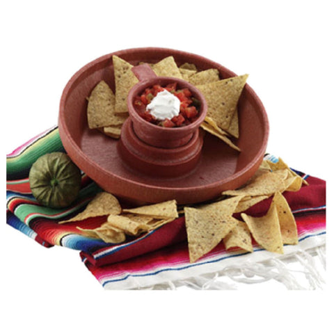 HS Inc. HS1003-PK 4 oz. Paprika Plastic Salsa Cup / Ramekin