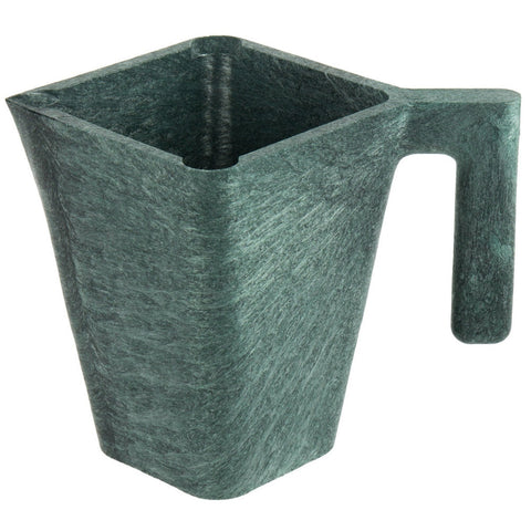 HS Inc. HS1007-J 48 oz. Jalapeno Square Plastic Pitcher / Salsa Dispenser