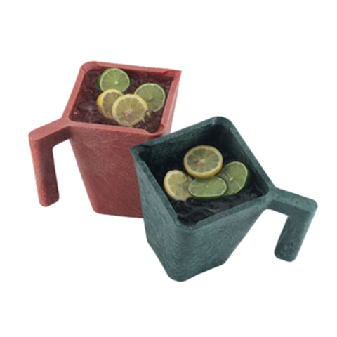 HS Inc. HS1007-PK 48 oz. Paprika Plastic Pitcher and Salsa Dispenser
