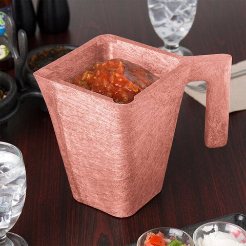 HS Inc. HS1007-PK 48 oz. Paprika Plastic Pitcher and Salsa Dispenser