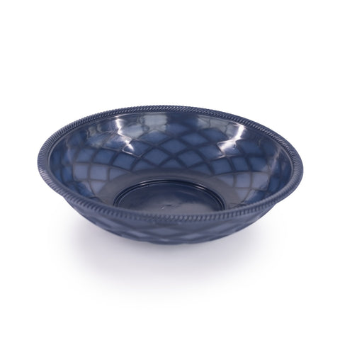 H.S., INC. HS1018-BB 9" Round Weave Serving Basket, Blueberry