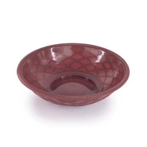 H.S. Inc. HS1018-RB 9" Round Weave Serving Basket, Raspberry